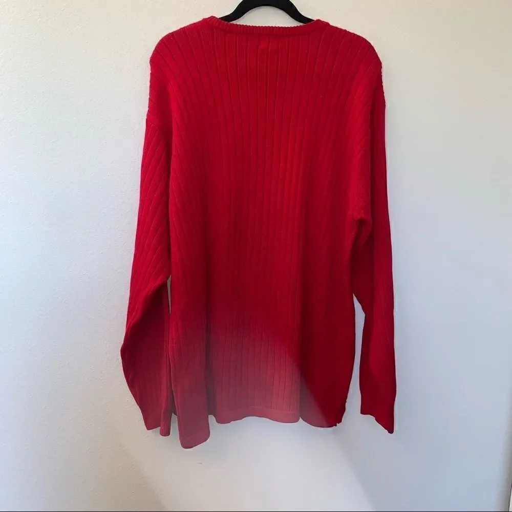 Arrow Wide Ribbed Chunky Sweater
